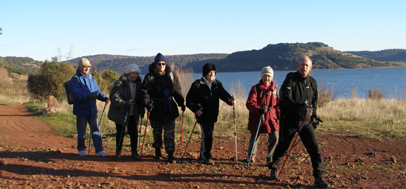 Marche nordique autour du lac du Salagou